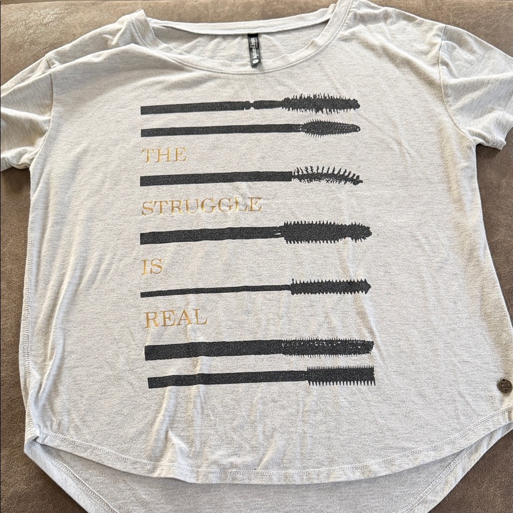 Gray Graphic Short Sleeve Tee